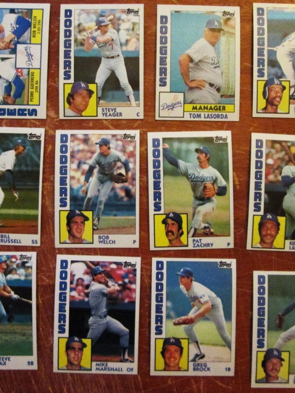 1984 Topps Los Angeles Dodgers Team Set